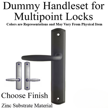 Amesbury 800C Dummy Handle Set Multipoint Lock Trim Zinc Choose Finish - 395222z